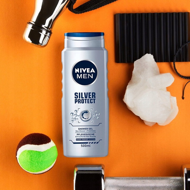 NIVEA Żel pod prysznic męski Silver Protect 500ml Marka Nivea Men
