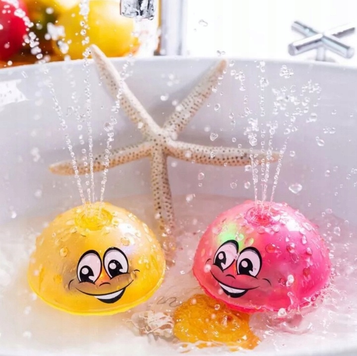 ZABAWKA DO KĄPIELI WANNY FONTANNA LED Kolor dominujący wielokolorowy