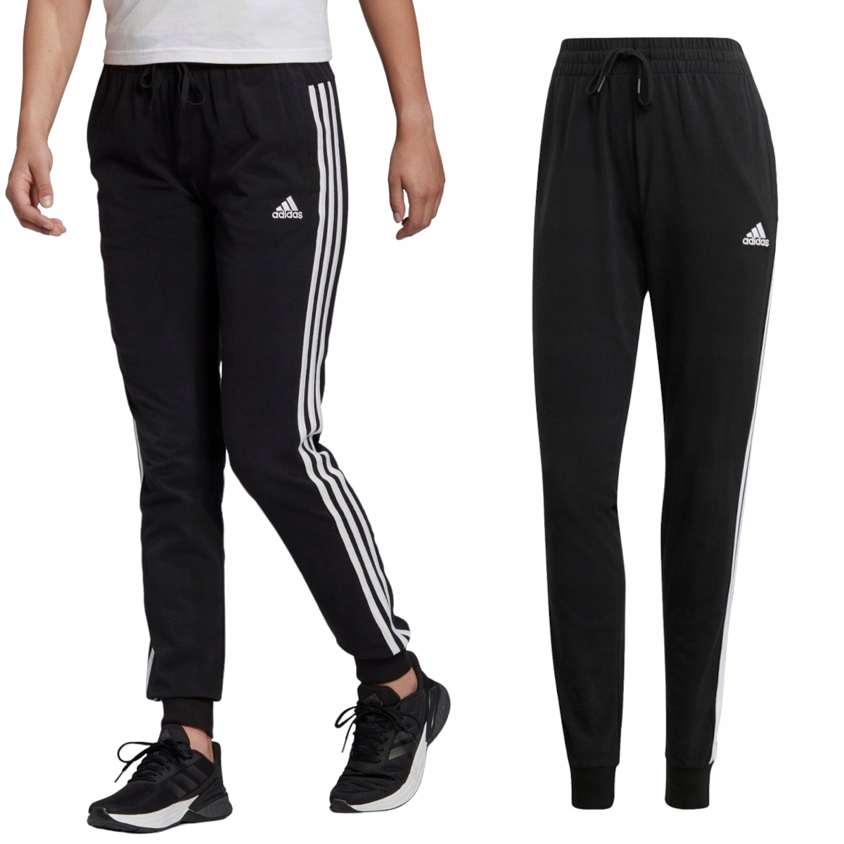 

Damskie Spodnie Adidas Essentials Bawełniane XXL