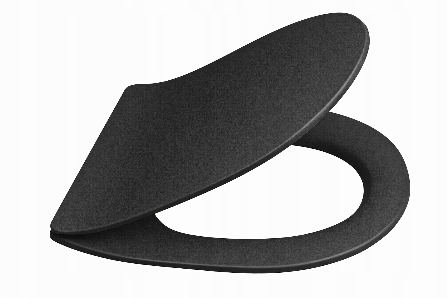 Wc Sedátko S Pomalým Sklápěním Pro Kolo Quattro, Černá Matná Barva