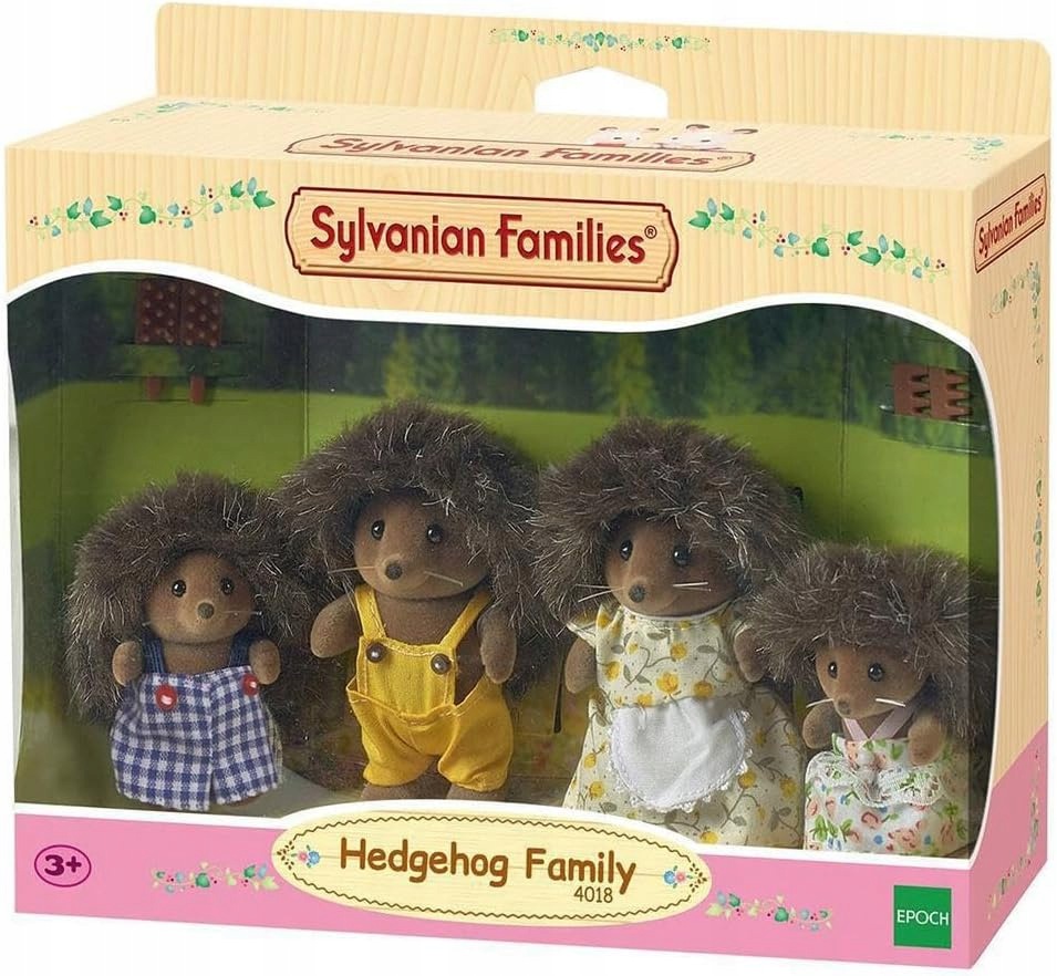 Sylvanian Families Rodzina jeżyków Zestaw Figurek Akcesoria 4018
