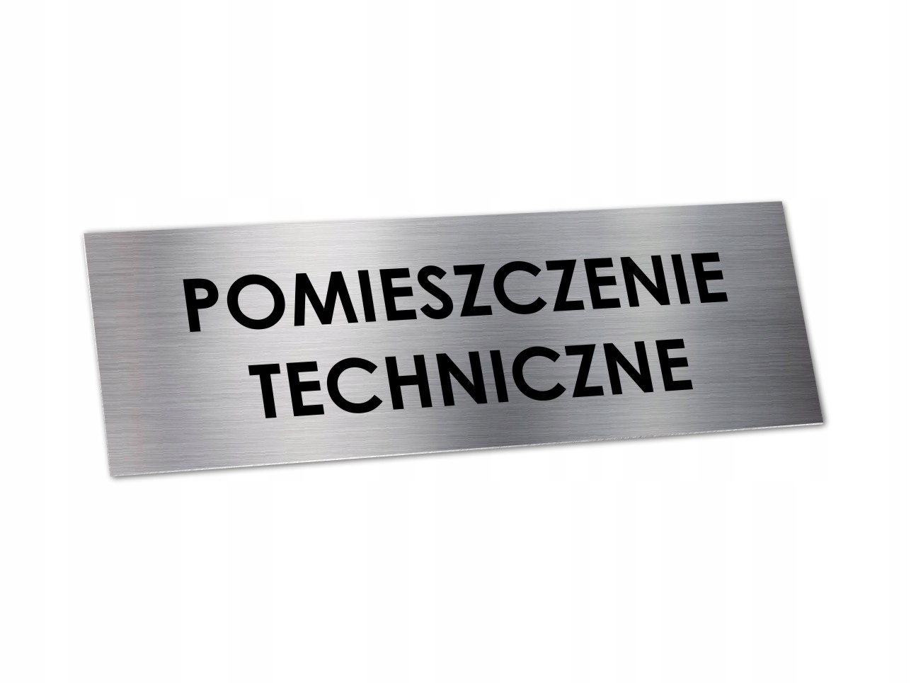 Tabliczka POMIESZCZENIE TECHNICZNE 15x5cm ALUM