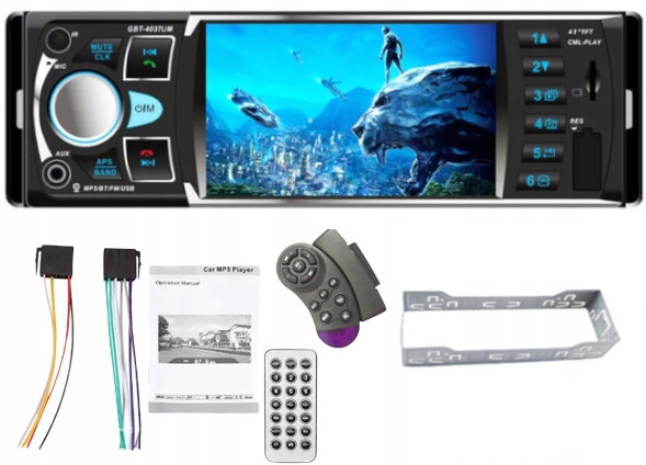 Автомобільний радіоприймач 1DIN 4.0 