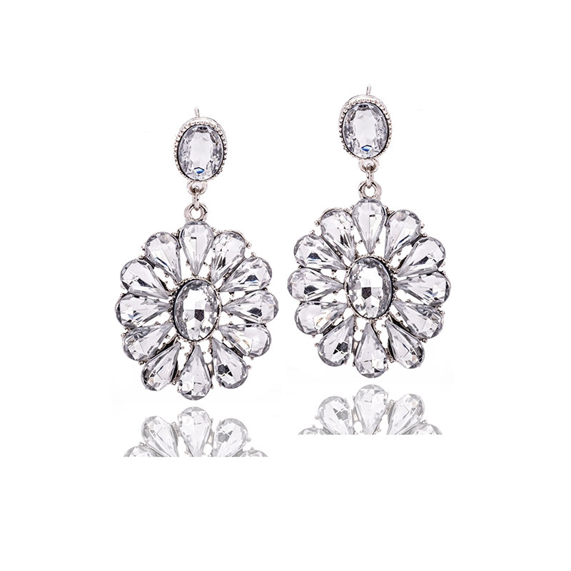 KOLCZYKI WISZĄCE FLOWERS