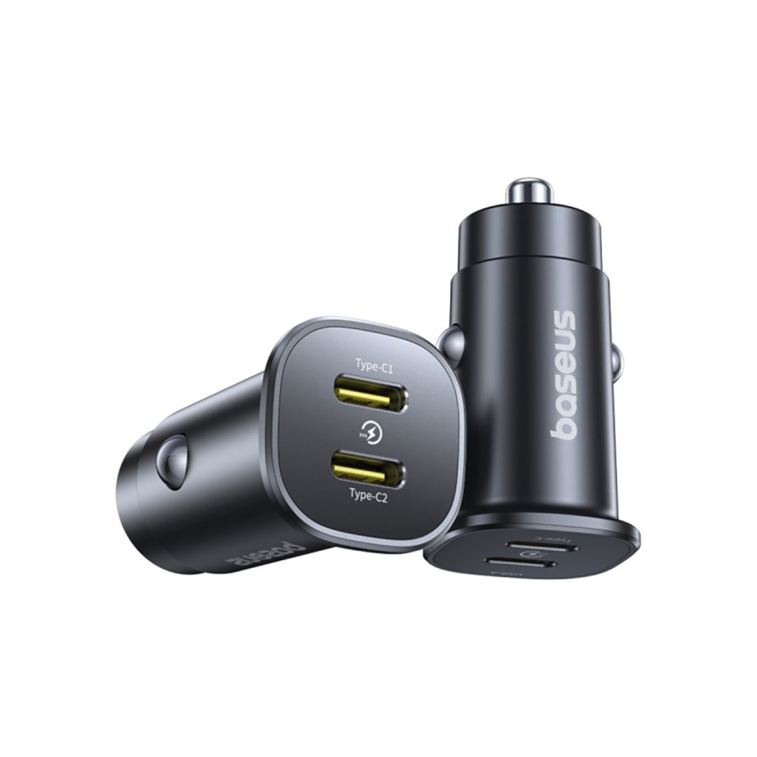 Ładowarka samochodowa 2 x Usb-c 30W czarna