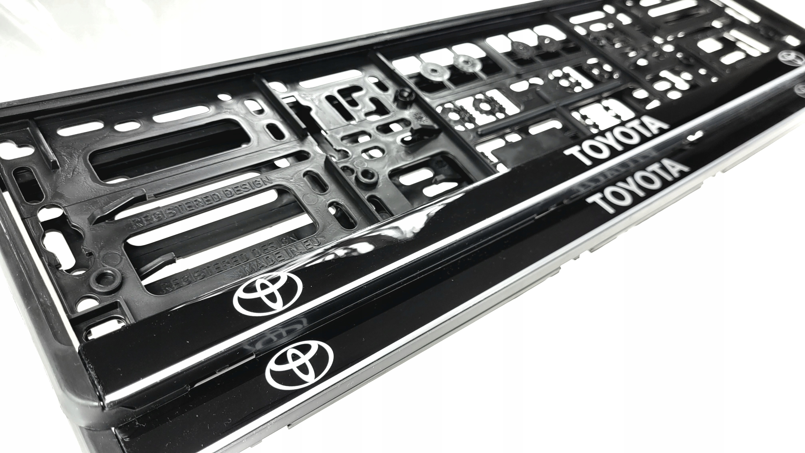 Ramki do tablicy rejestracyjnej Toyota Żelowe 2 sztuki