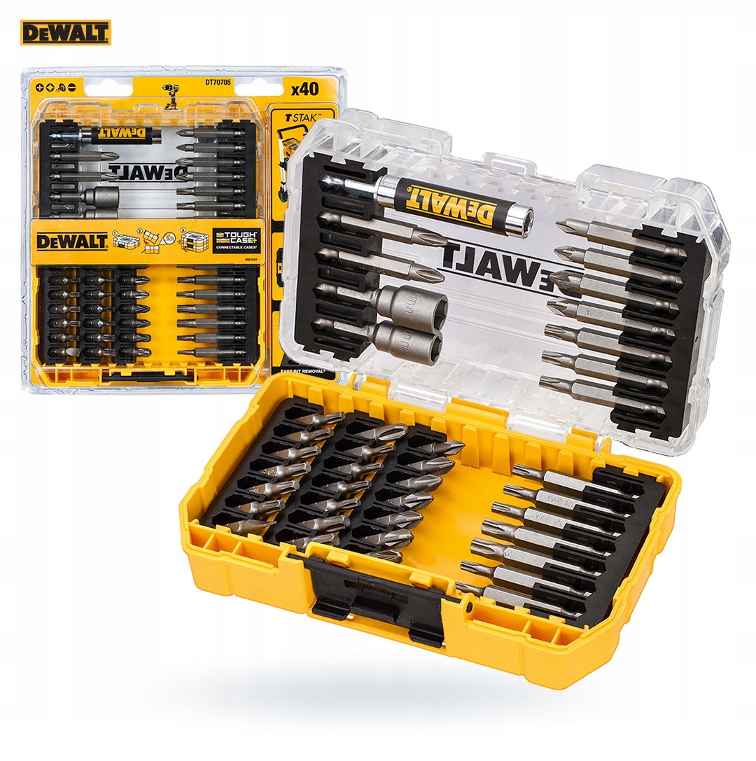 Dewalt Sada Koncovek Bitů A Nástavců Adaptér 40díl. DT70705-QZ