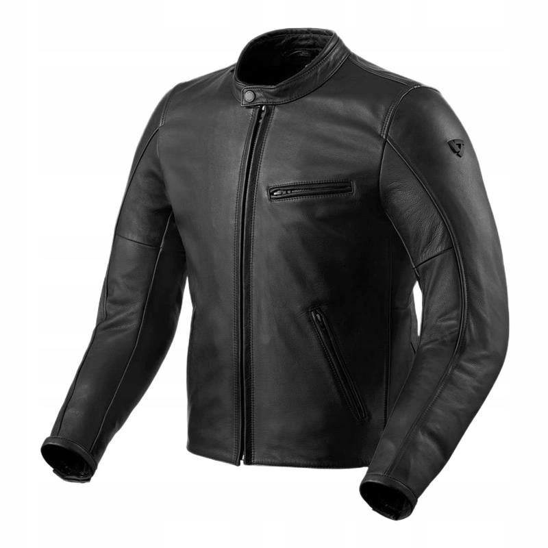 Kožená motocyklová bunda Revit Rino Black, čierna