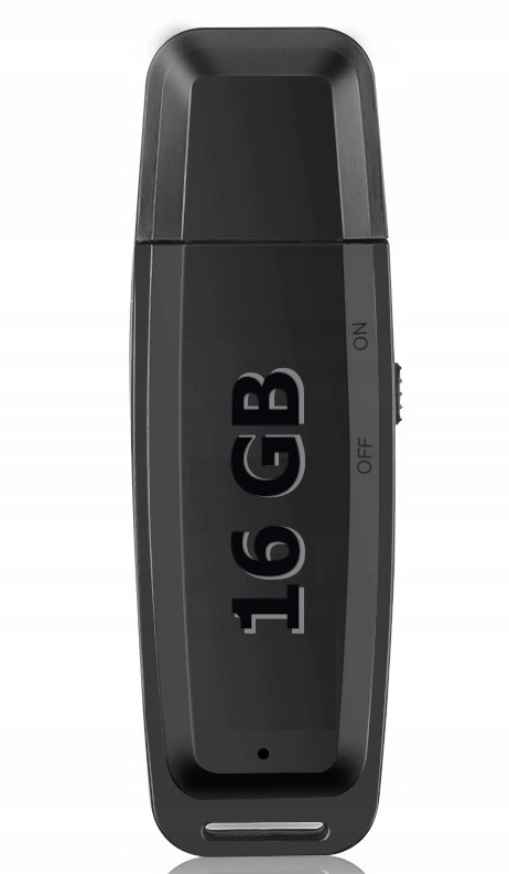 

Dyktafon pendrive 16GB Podsłuch Szpiegowski 8h