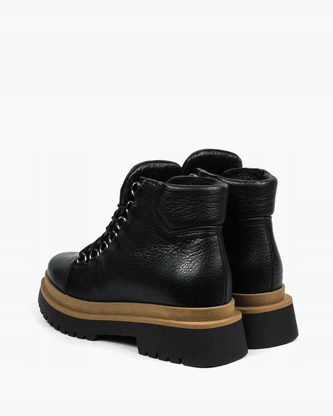 Czarne botki damskie skórzane Oleksy R41 Rozmiar 41