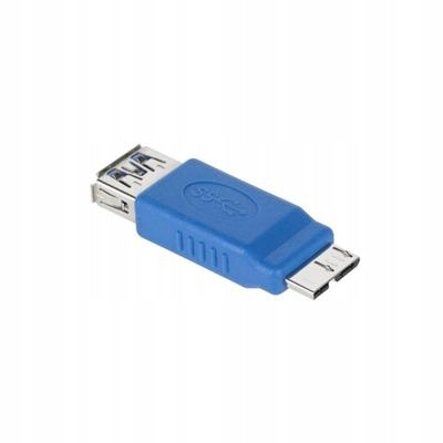 Złącze USB 3.0 A Lechpol ZLA0868 na micro niebieskie