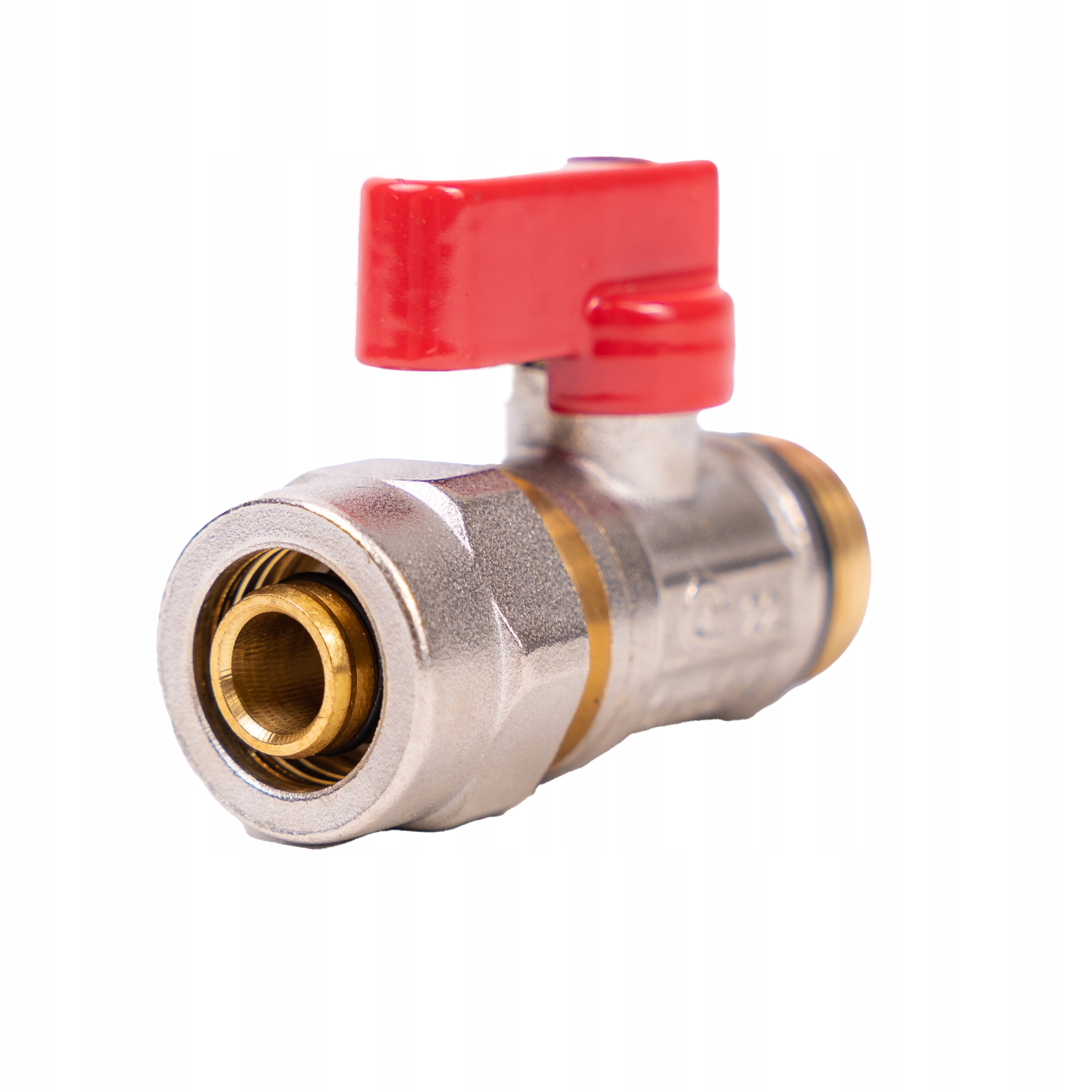 

Zawór mini do rury pex 16 mm x 1/2" czerwony