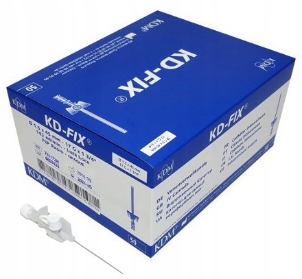 

Kaniula Wenflon Kd-fix 17G 1,5x45mm Biały 50SZT.