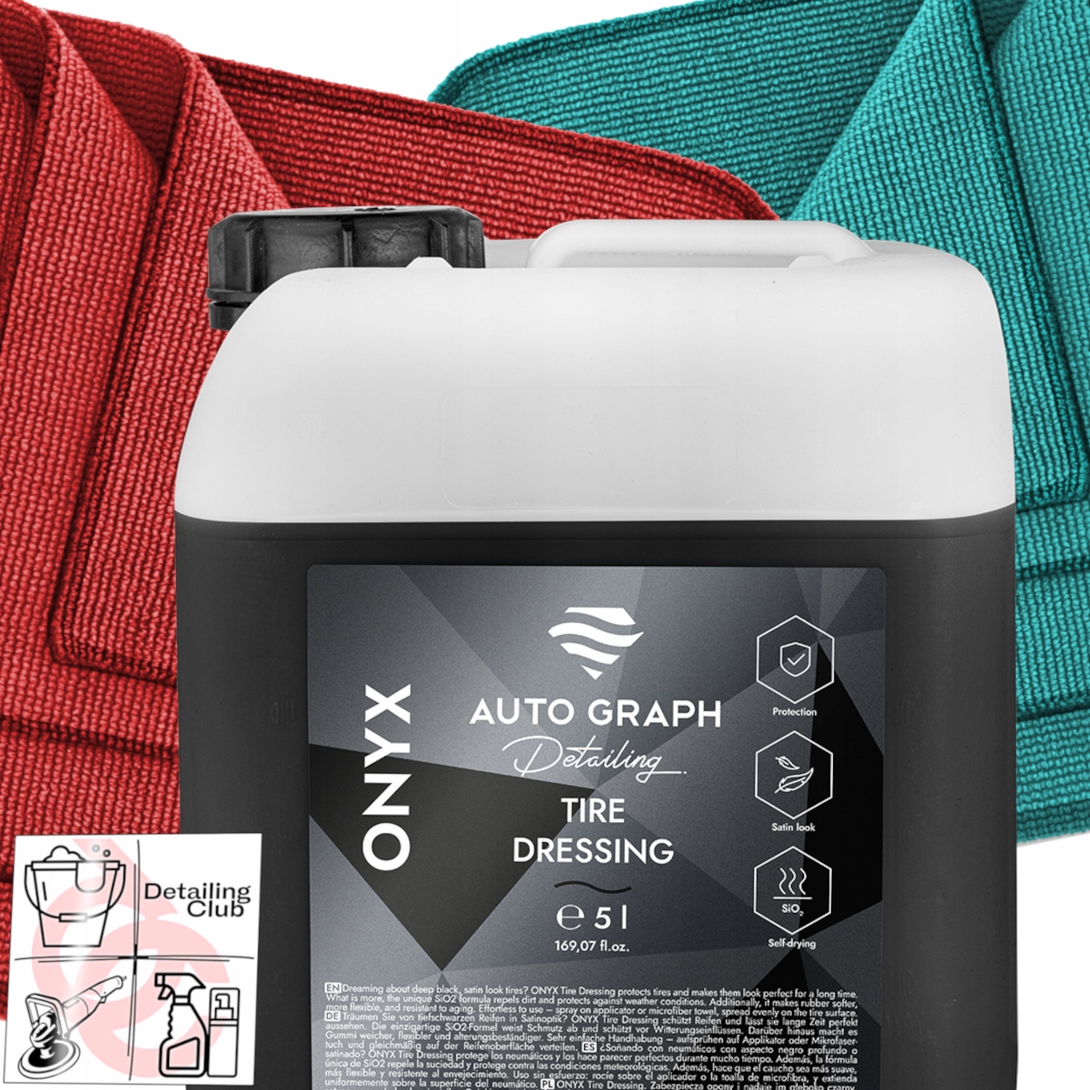 Auto Graph Onyx Tire Dressing Coat Dressing Pneumatiky Saténová ochrana 5L