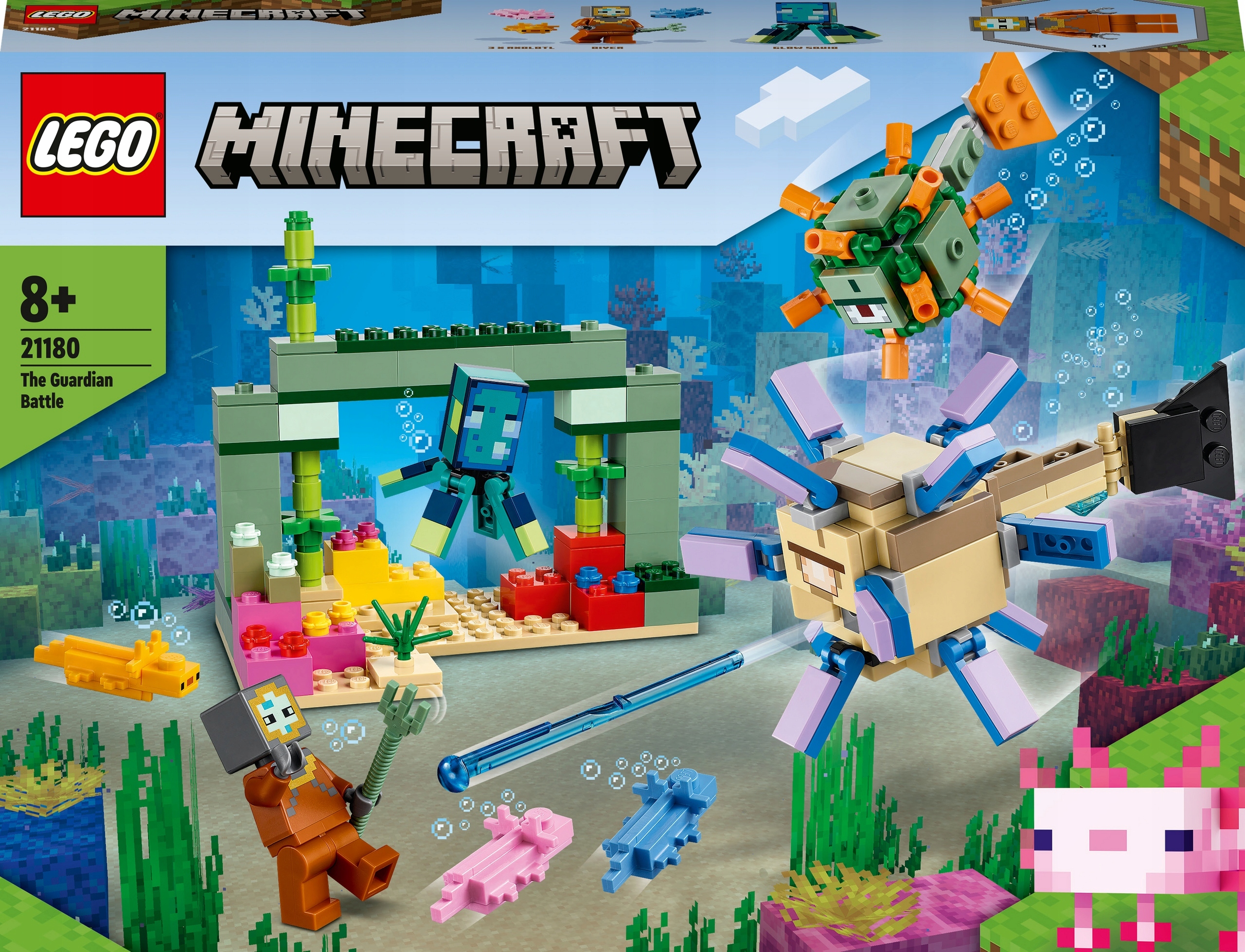 

Lego Minecraft Walka ze strażnikami 21180