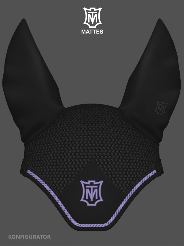 E. A. Mattes, Nauszniki, Black/purple L
