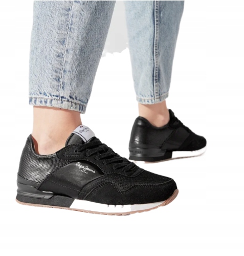 Pepe Jeans Šněrovací Sportovní Obuv Černá S Logem 38 Awf