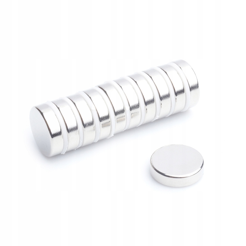 Magnet Neodymový válcový 15x4 N38 silný pro modelářství a nářadí 50 kusů