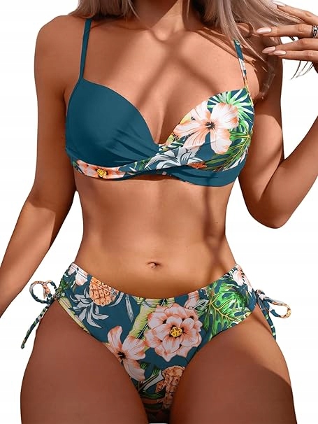 Dámské dvoudílné plavky Bikini Dámské Push-up oblečení S