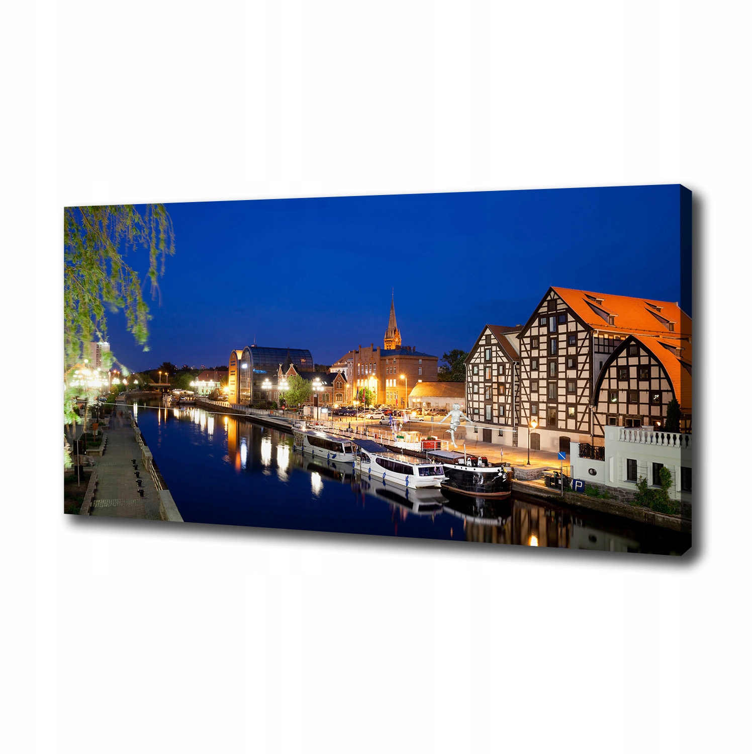 

Foto obraz na płótnie Bydgoszcz nocą 100x50 cm