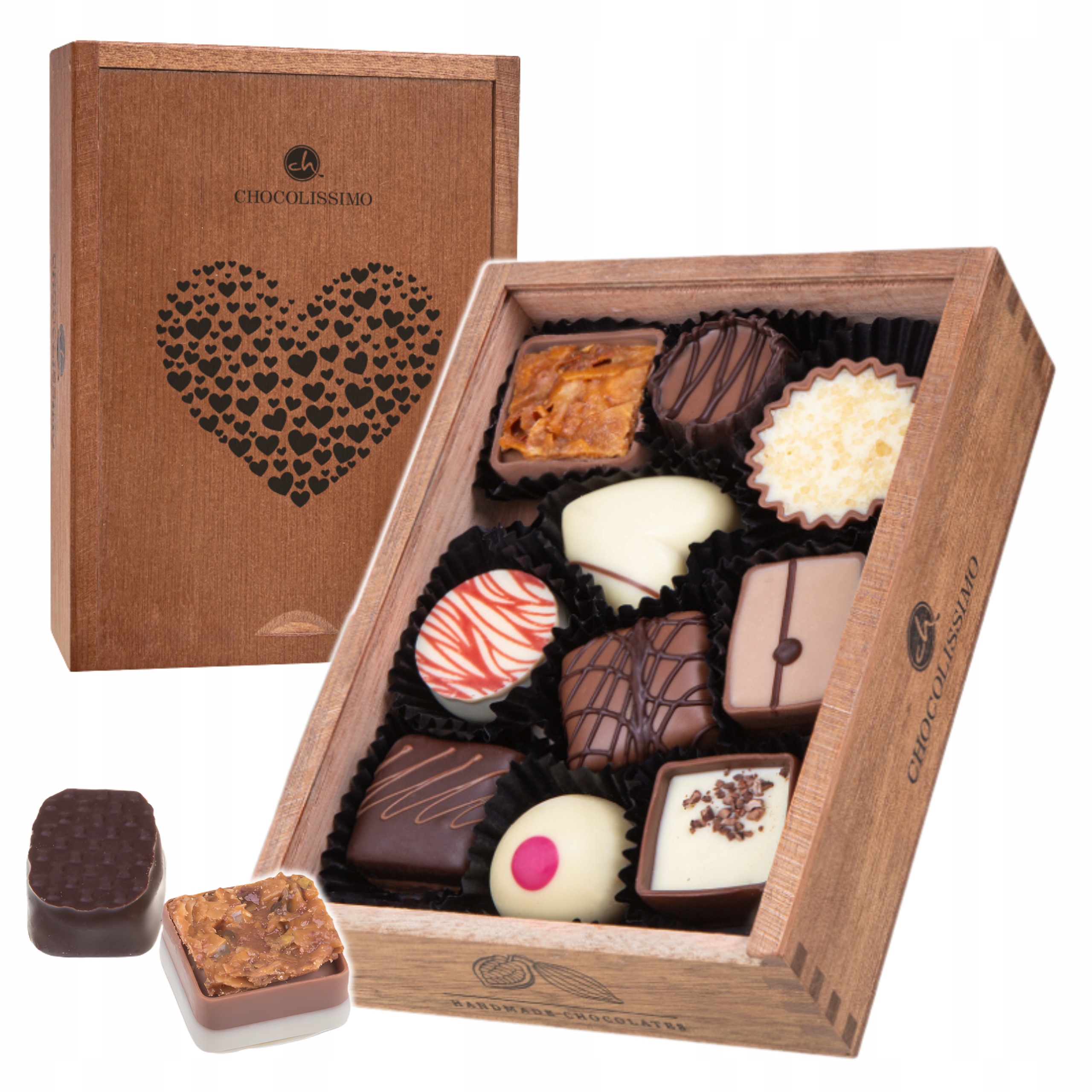 Levně Dárek na Velikonoce Narozeniny čokolády Pralinky Belgické sladkosti