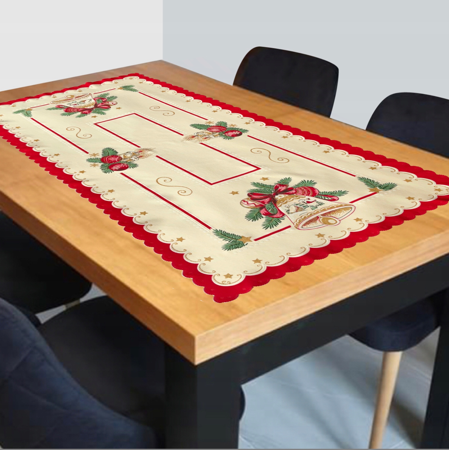 

bieżnik świąteczny Dzwoneczek 100x50 cm Ec
