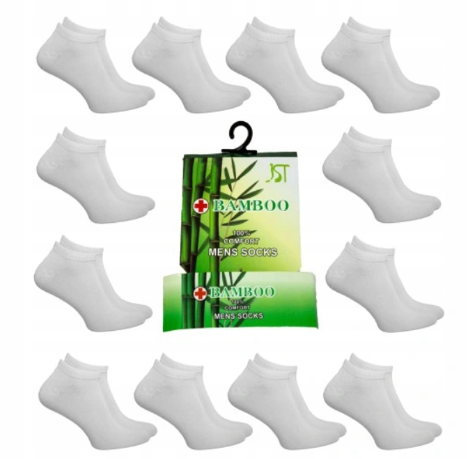 

12x Skarpetki Skarpety Bambusowe stopki męskie mix