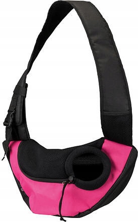 Levně Taška přes rameno Sling, 50 x 25 x 18cm, růžovo/černá (max. 5kg)