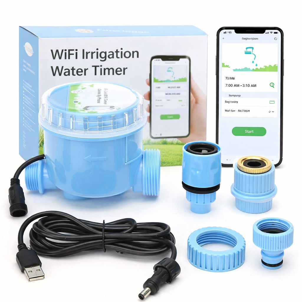 Inteligentný časovač zavlažovania záhrady s WiFi telefónom Ovládač Google Alexa