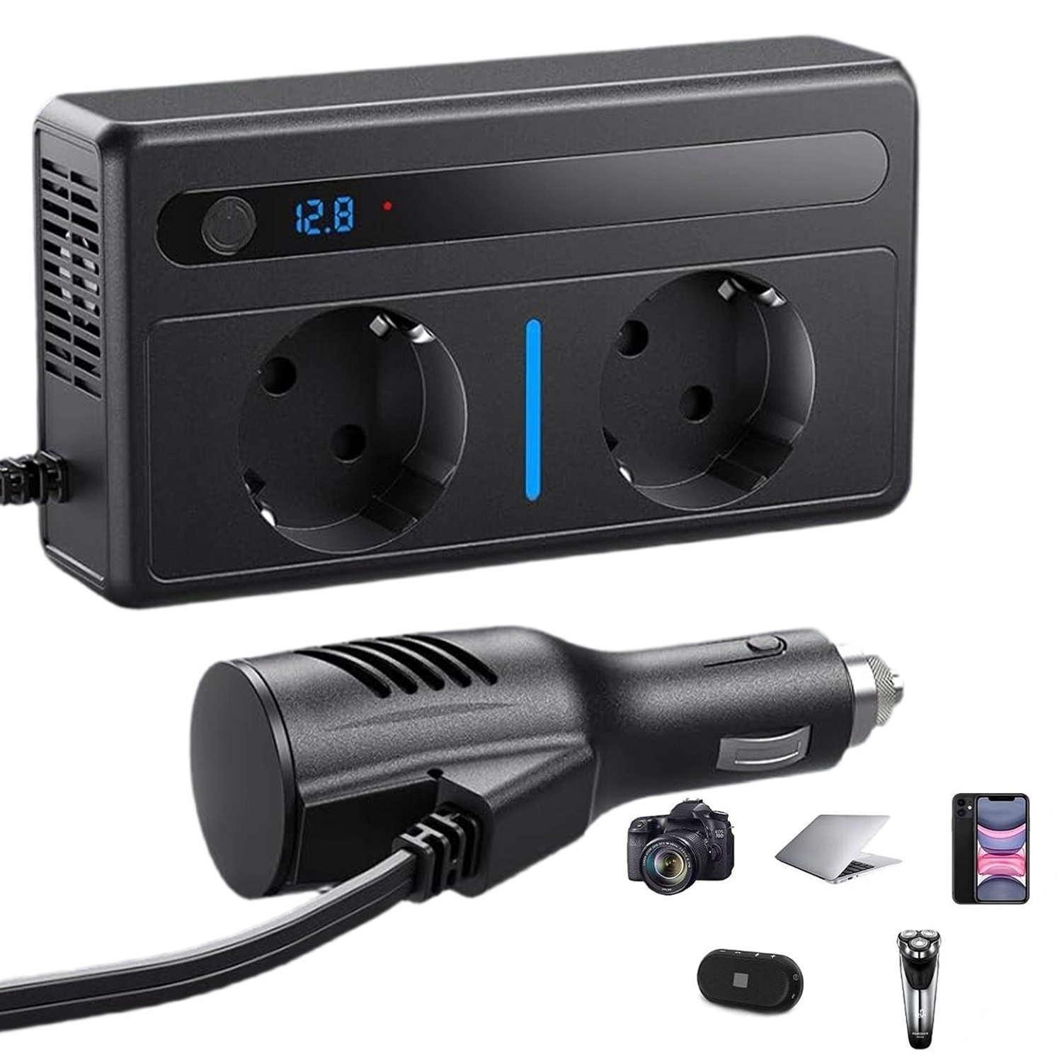 Měnič Vozidla 300 W Se 7 Porty Pro Nakládání Nejrůznějších Zařízení
