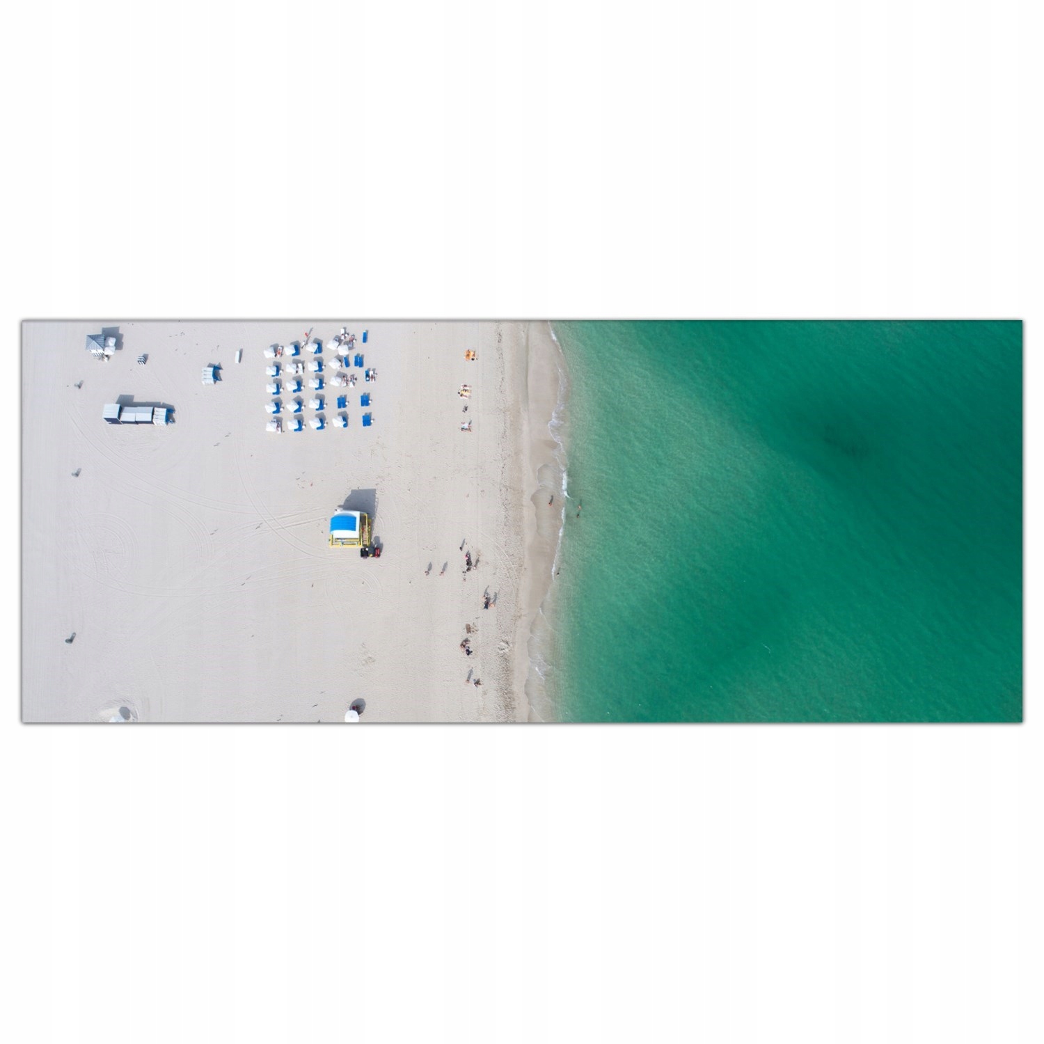 Miami Floryda Pláž 125x50 Sklo lacobel do kuchyně