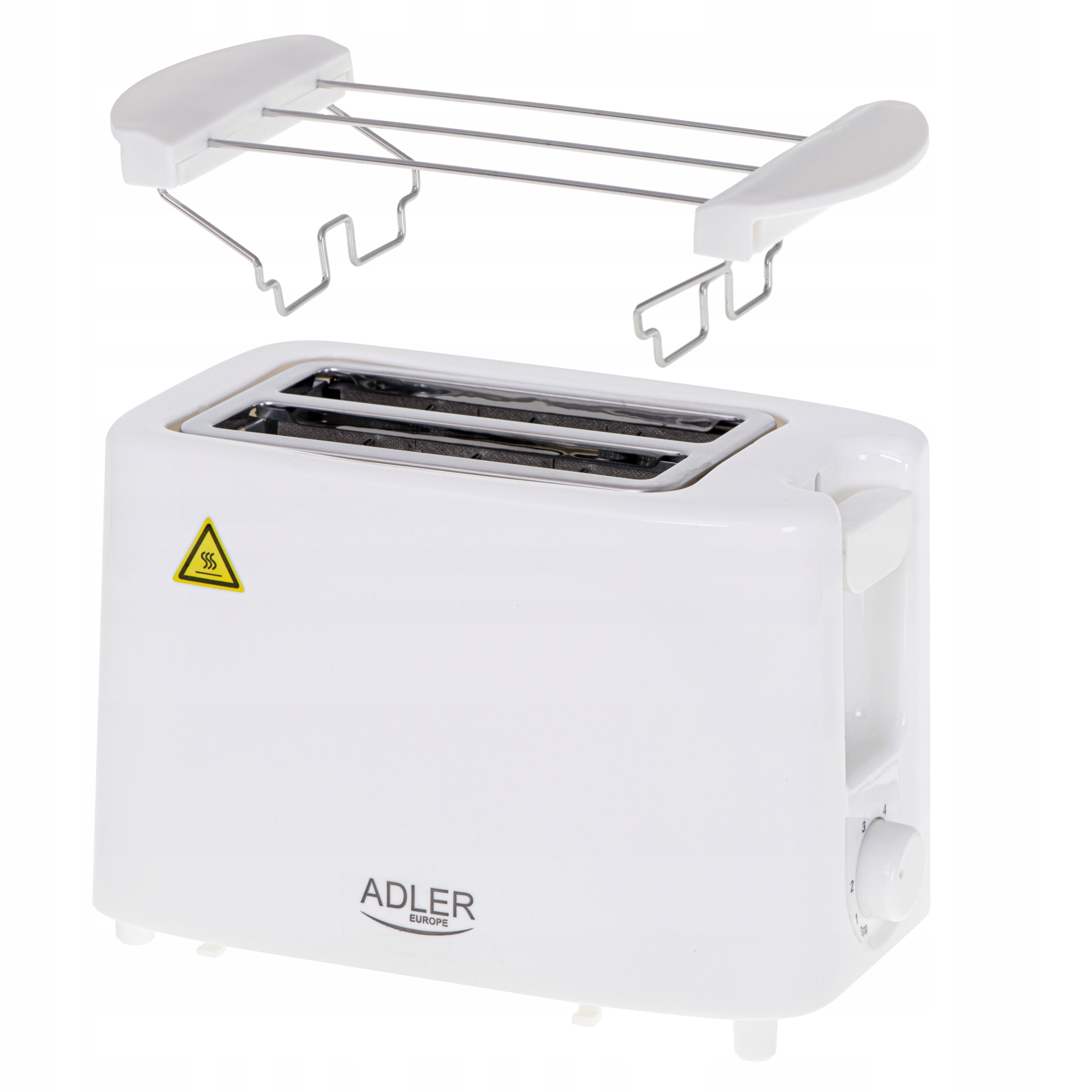 Toster AD 3223 2 kromki z Rusztem do Bułek 900W 6 Stopni