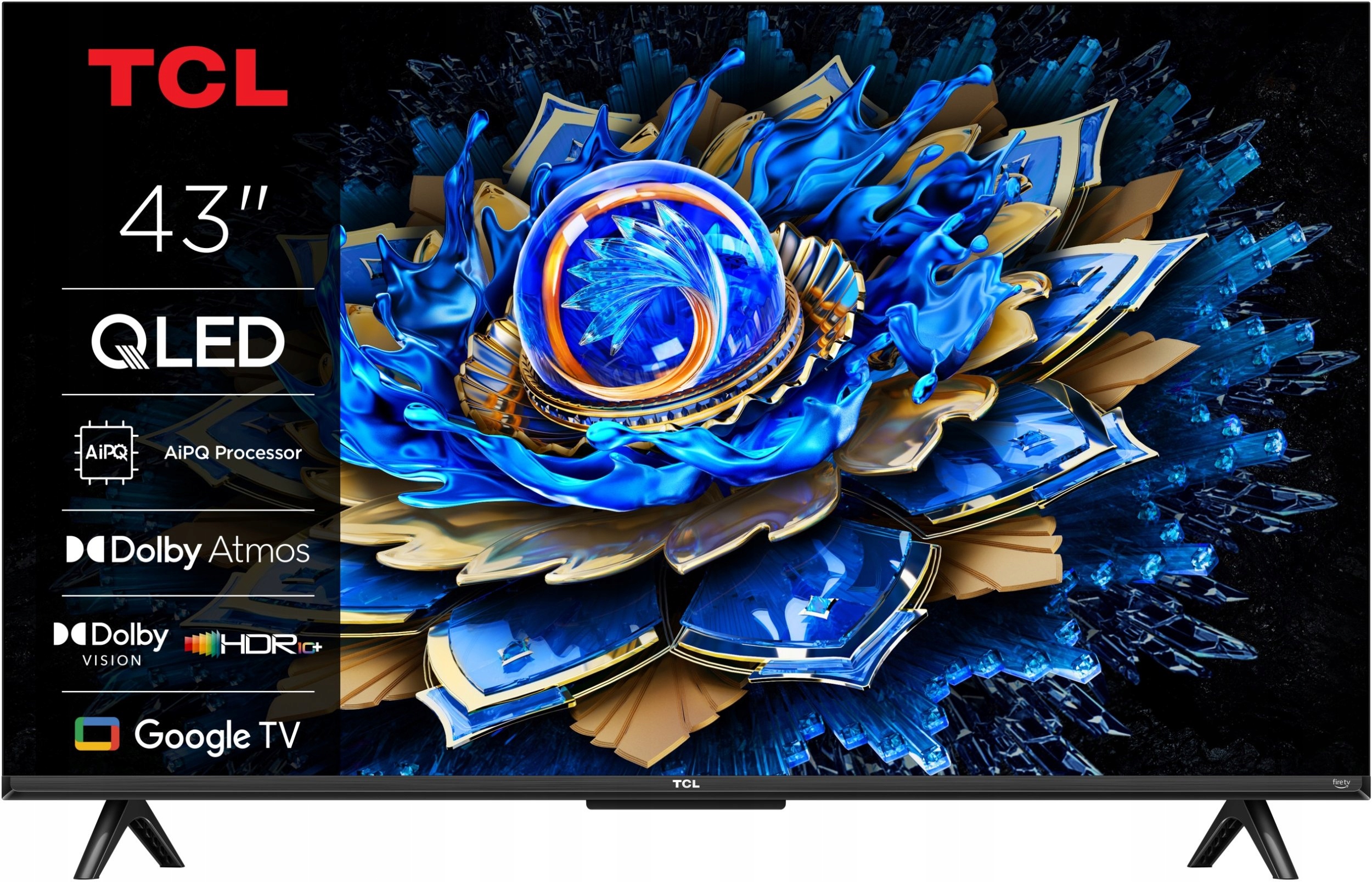 Telewizor Tcl 43T69C Qled 43'' 4K Ultra Hd Google Tv