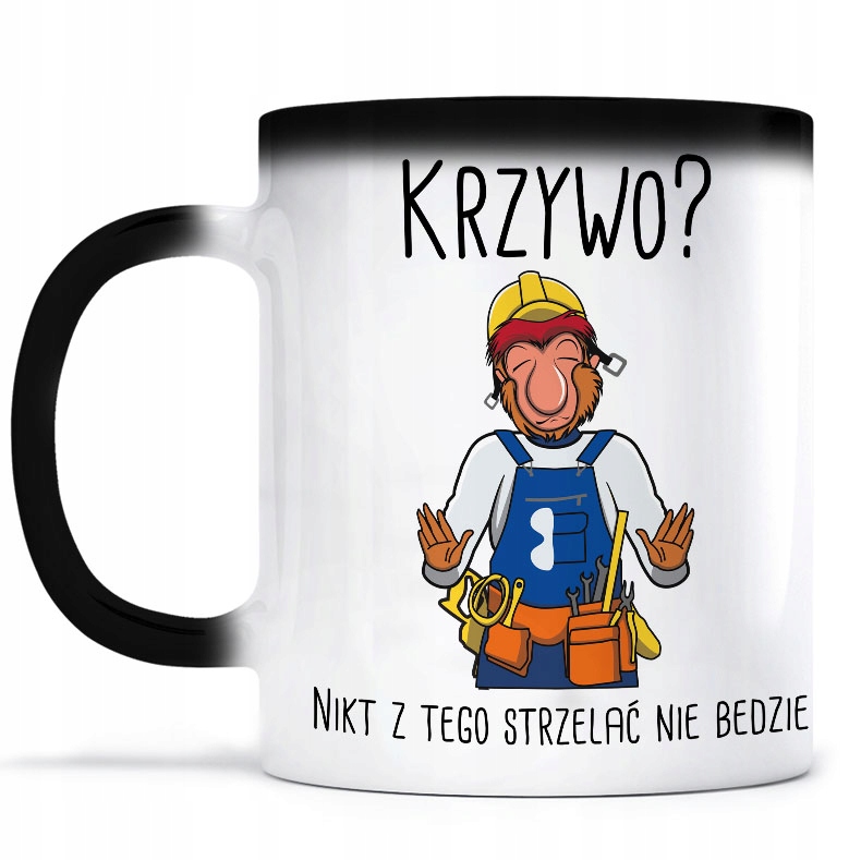 

Magiczny Kubek Śmieszny dla Budowlańca