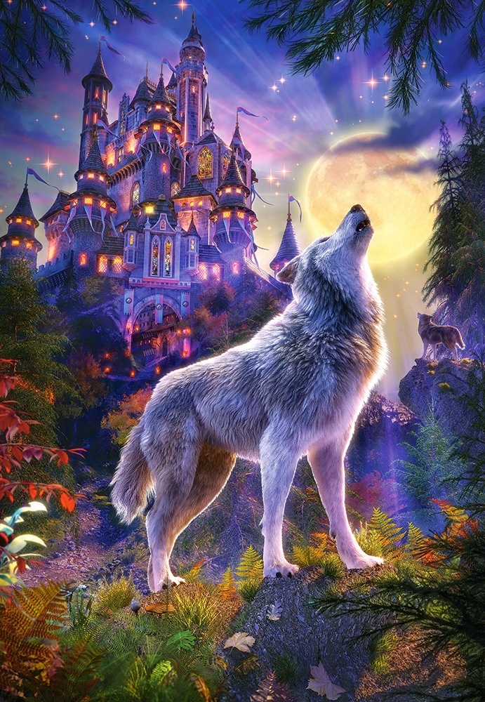 

Puzzle 1000 Widok Zwierzęta Wilki Zamek 12+ Castor