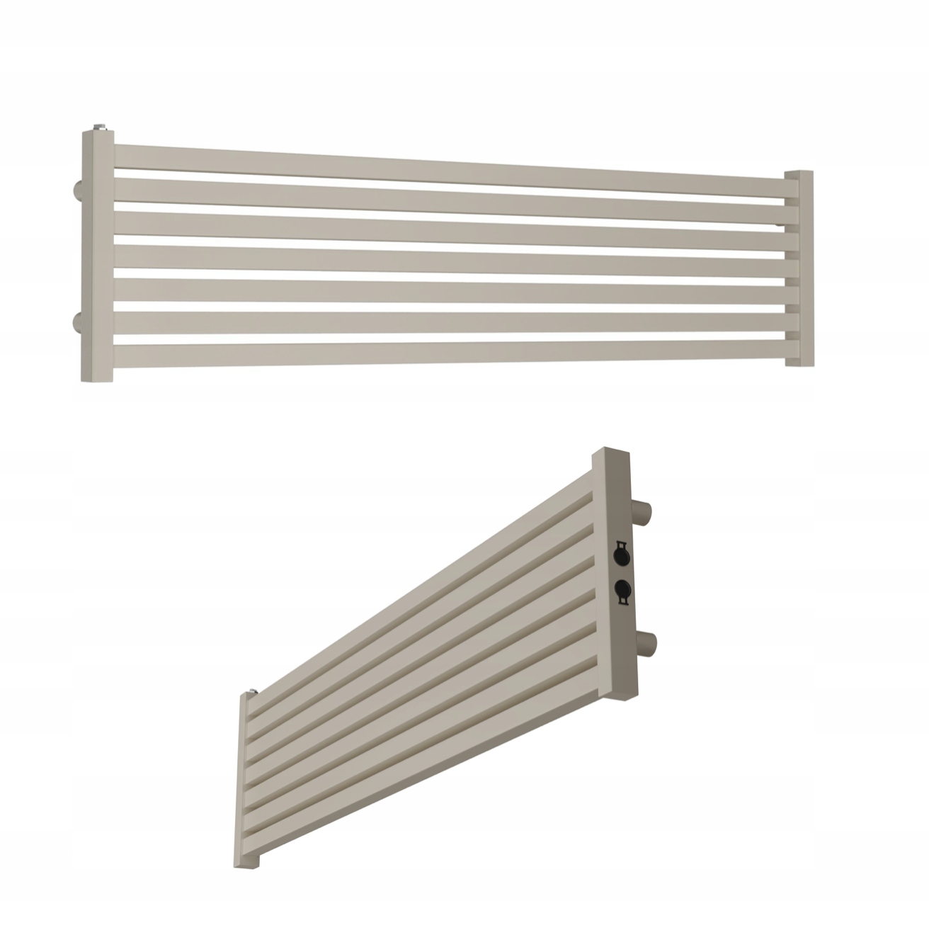 Dekoratívny horizontálny radiátor Akra 140x46 Quartz I