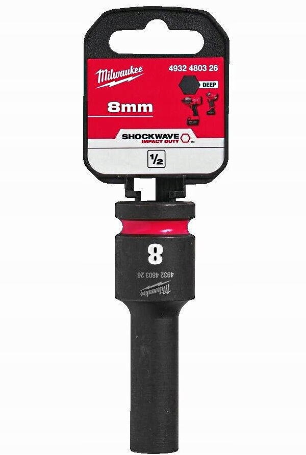 

Nasadka udarowa długa 1/2" 8mm Milwaukee