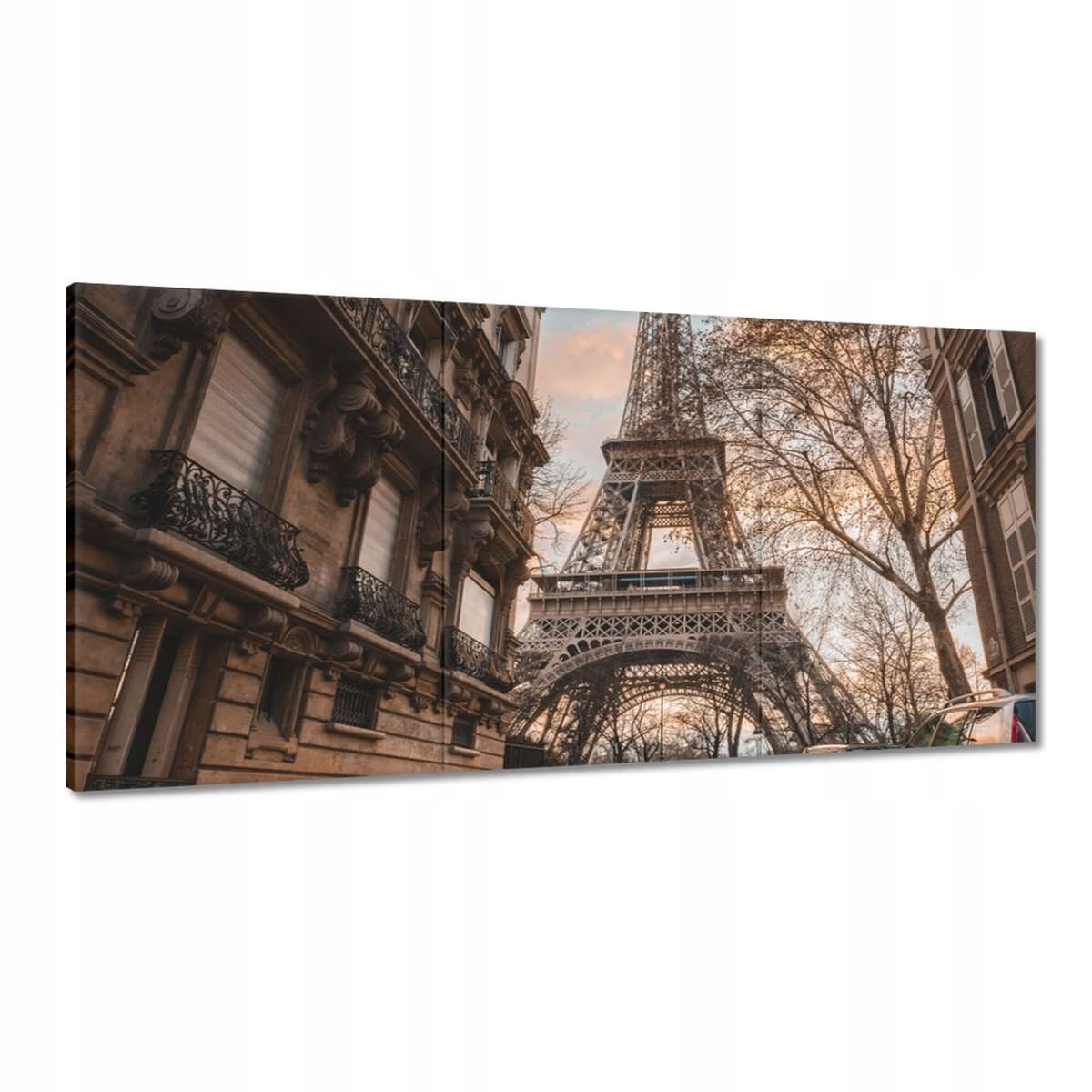 Obrazy 180x90 Eiffelova veža Paríž ulica