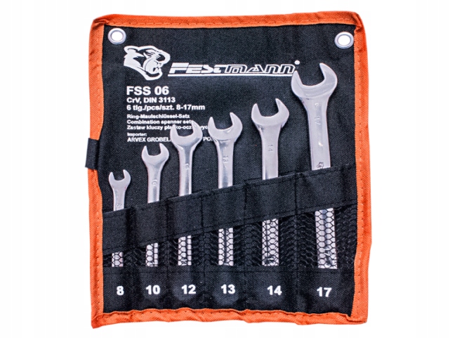 Klucze Zestaw kluczy płasko-oczkowych Festmann klucz