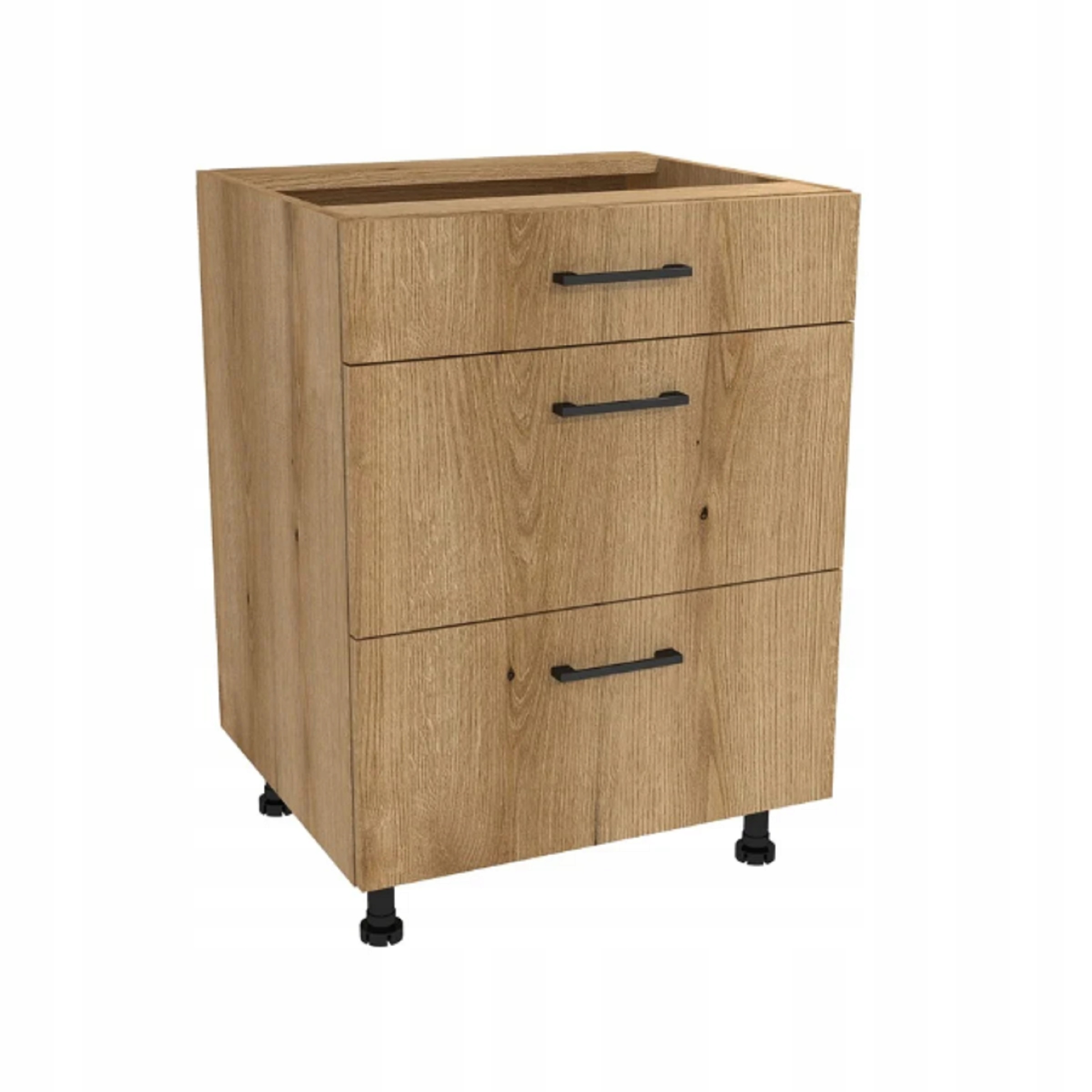 Kuchynská skrinka s zásuvkami Slim 60 Capri Dub Evoke predný Dub Evoke