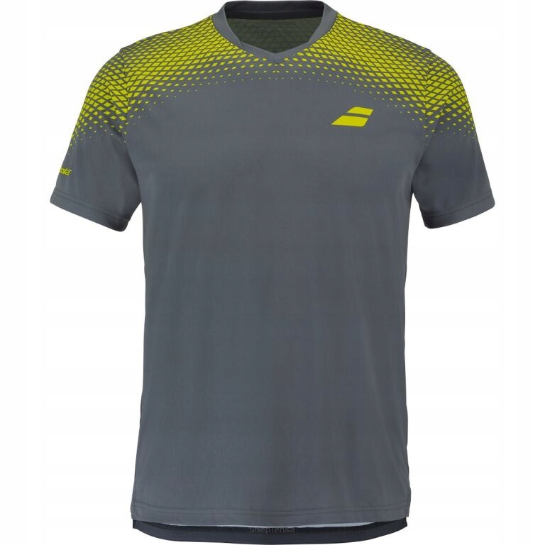 Koszulka tenisowa Babolat Aero Crew Neck Tee Men szara M