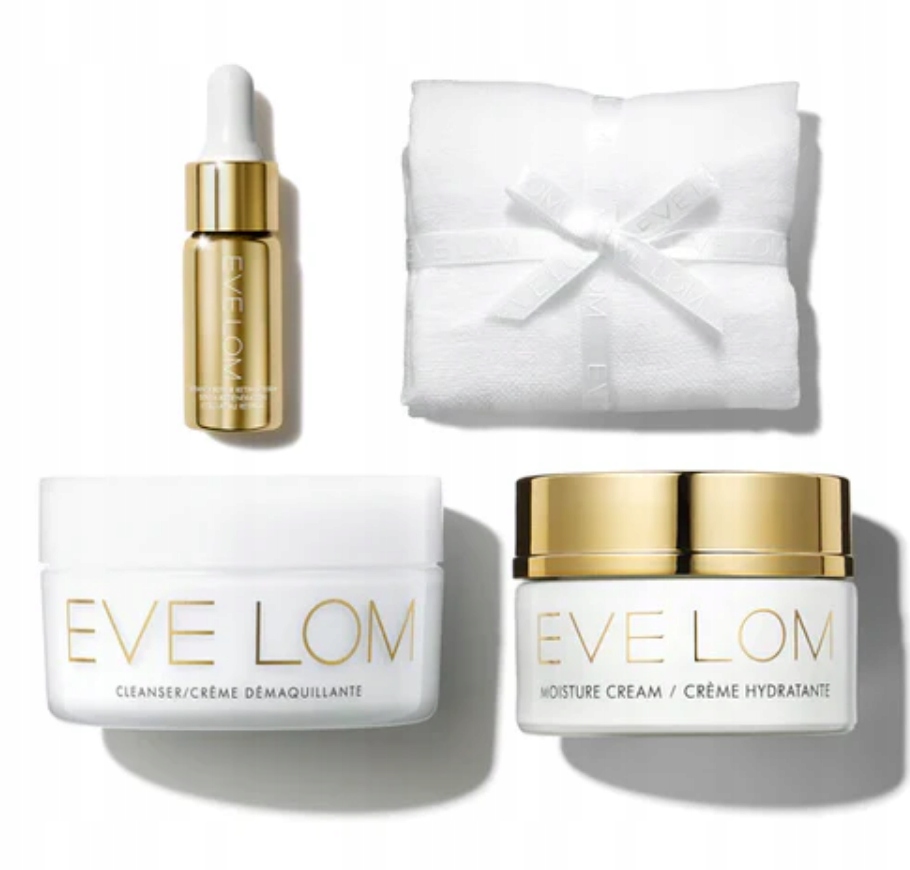 Eve Lom Radiant Renewal sada krémových sérových čisticích hadříků na obličej