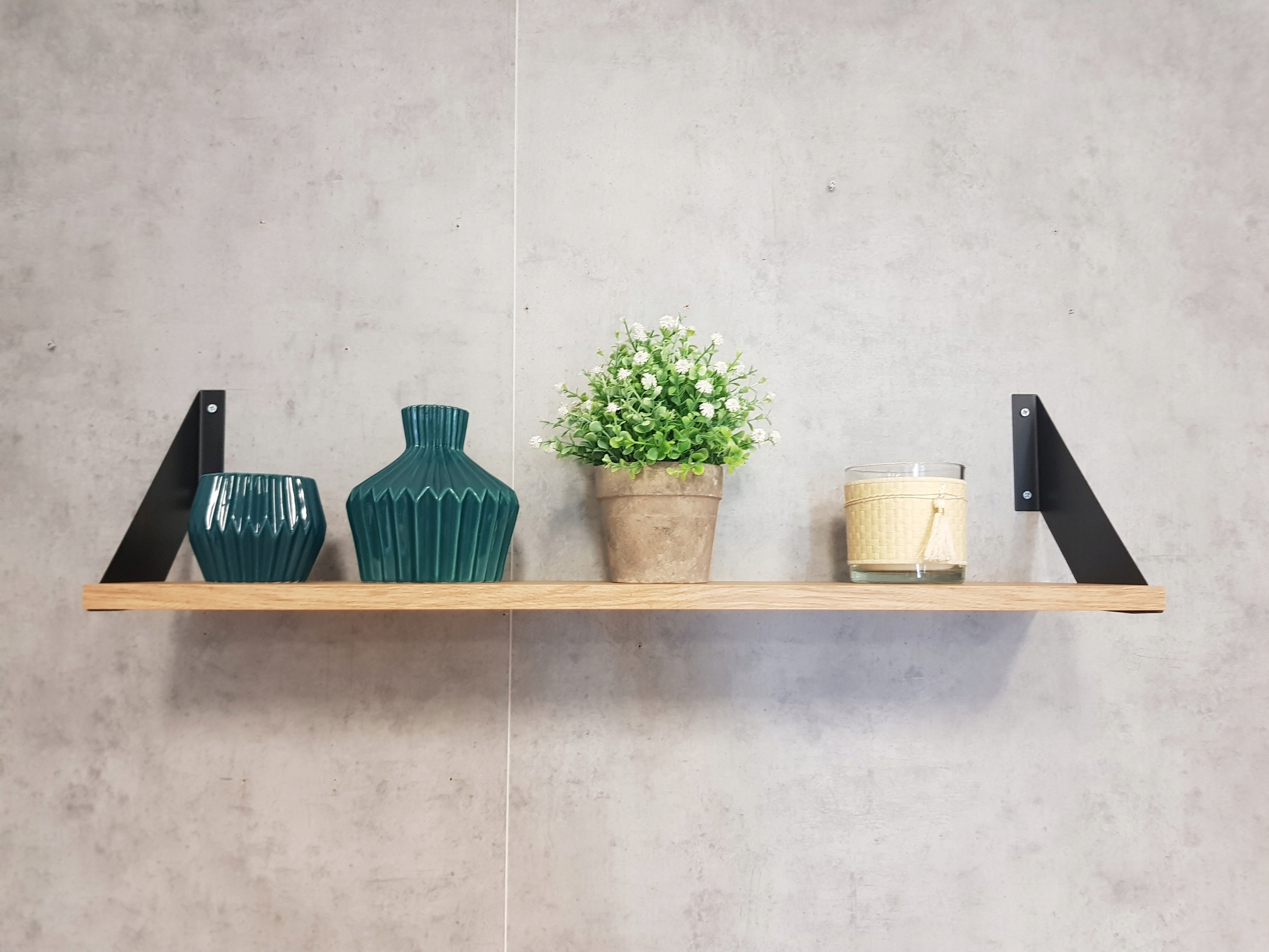 PÓŁKA WISZĄCA LOFT FLAT 80 CM DĄB OPCJE Szerokość mebla 80 cm