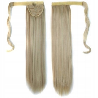 Připínací Poník Kitka Koňský Ocas Jako Přírodní 60 CM střední blond 613H16