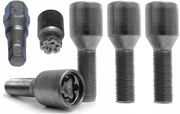 

Wąskie Śruby Zabezpieczające Felg kół M14x1,5x32
