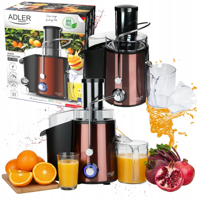 Vysokootáčkový Odšťavňovač Na Zeleniny A Zeleniny, Velký Otvor 2000 W