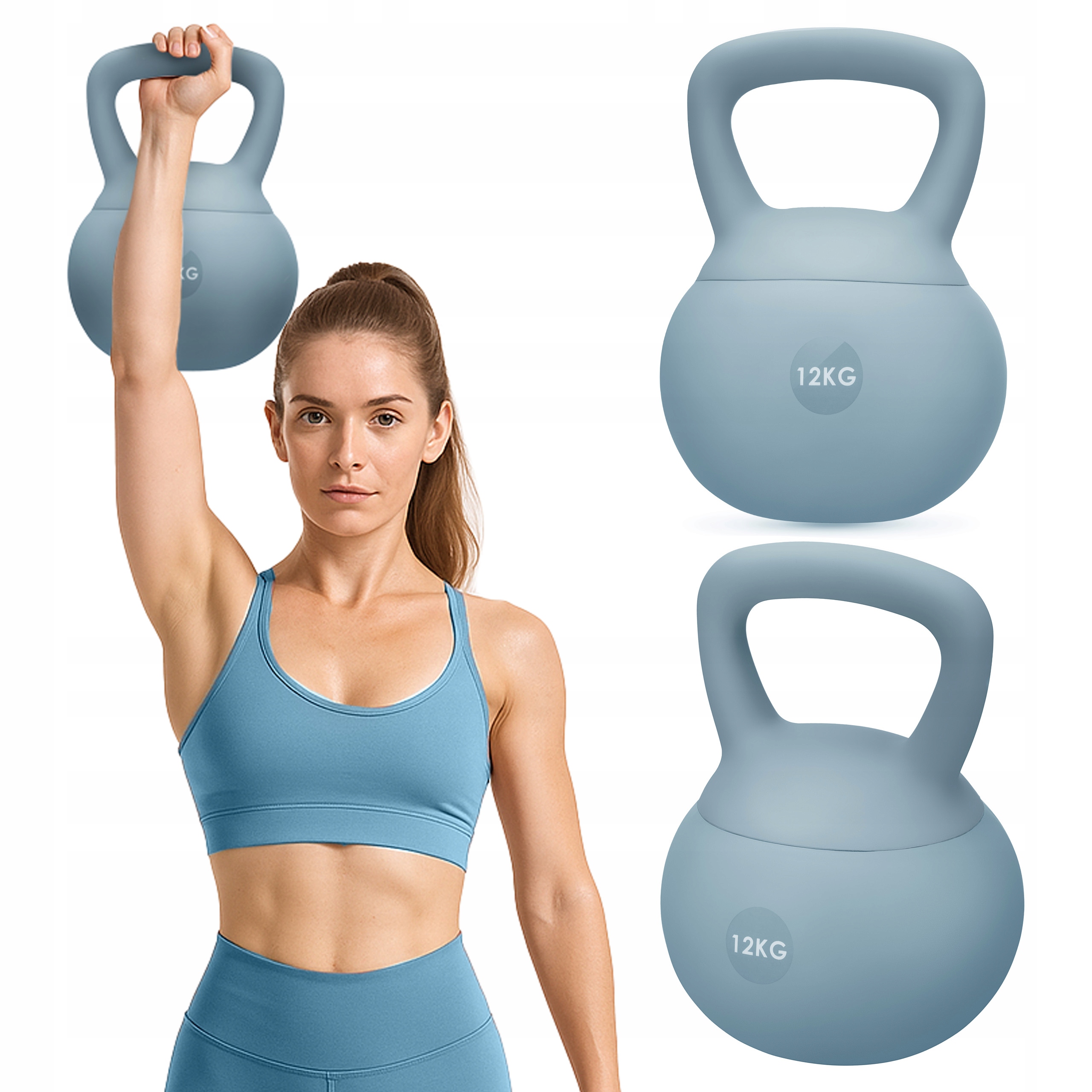 Hantel Kettlebell Miękka Odważnik Kula Obciążenie Do Ćwiczeń 12KG Gymtek