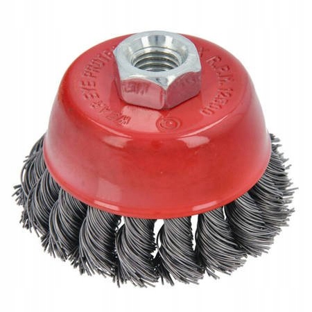 

Szczotka Druciana Doczołowa Drut Splatany M14 65mm