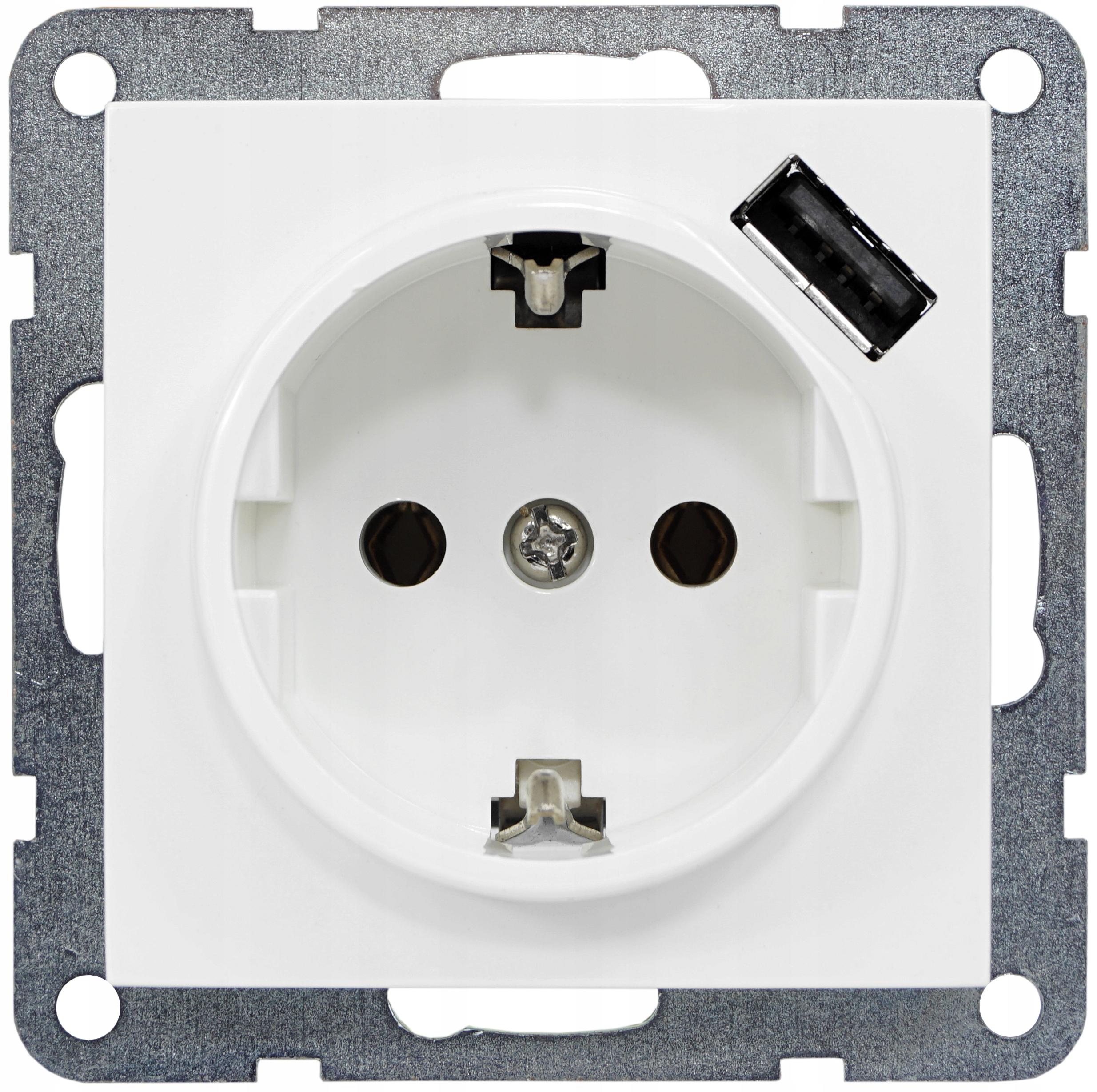 

Loveme Gniazdo Pojedyncze Z Uziemieniem Schuko Usb