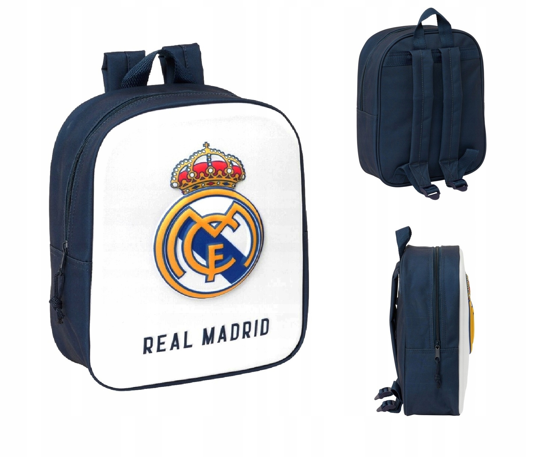Plecak przedszkolny wycieczkowy 3D Real Madrid 27cm
